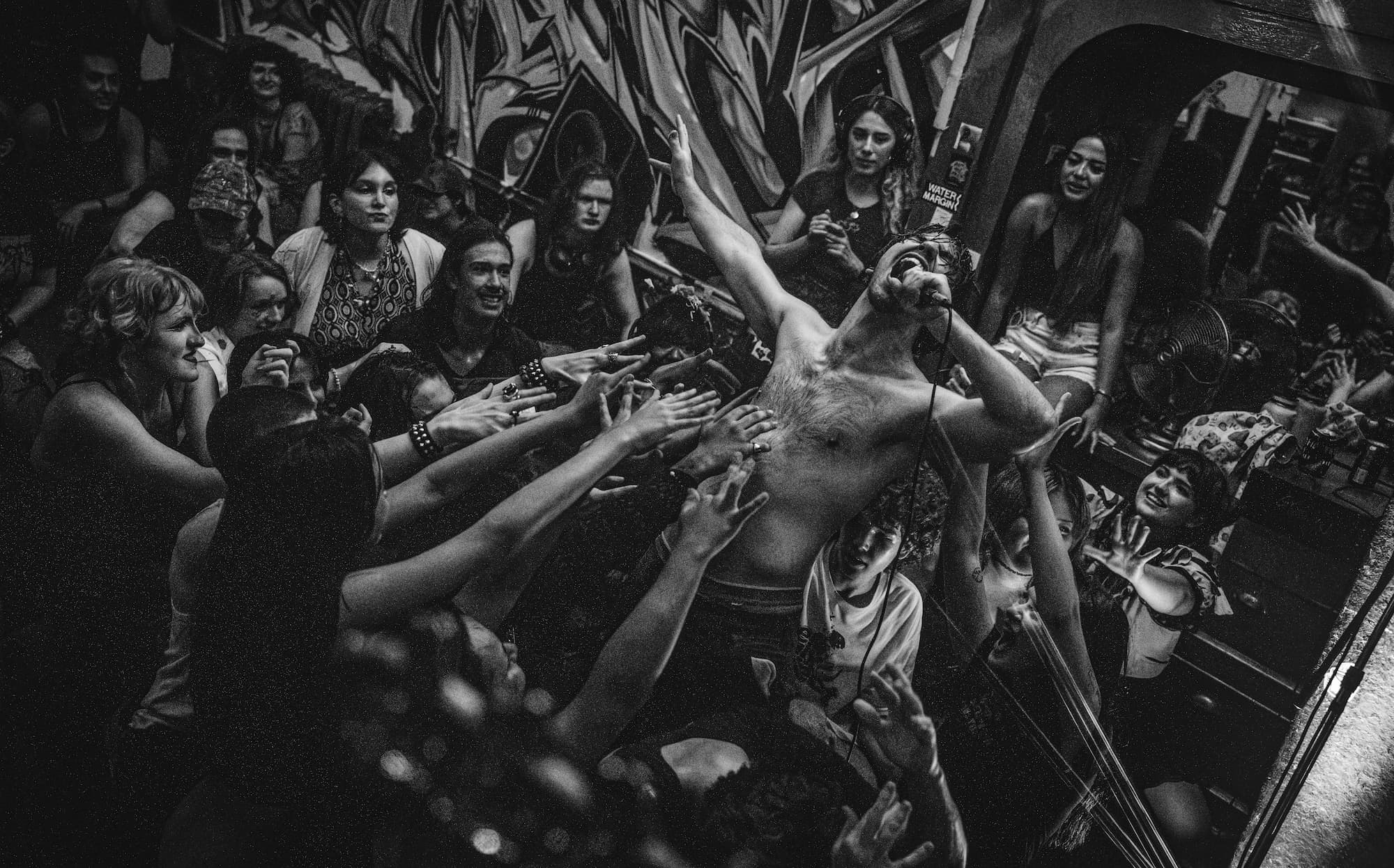 Chronic Fatigue performing to a wild crowd at Grey Lab.